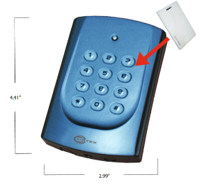 Proximity Card Reader with Keypad, Buzzer & LED