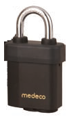 Medeco Indoor/Outdoor Padlock 5/16in Shackle, 7 Pin, SFIC - Medeco X4 Cylinder