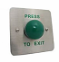 Exit Mushroom Push Button with Wide Face Plate