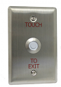 Exit Touch Switch Button, Bicolor with Red Illuminator