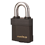 Medeco X4 Indoor/Outdoor Padlock 7/16in Shackle, 6 Pin, SFIC Cylinder